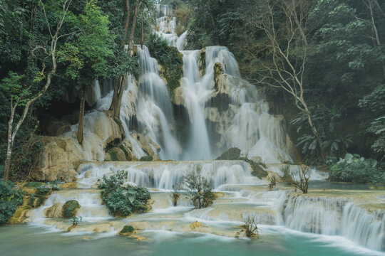 Kuang Si waterfall in Luang Prabang, Laos