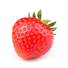 Strawberries isolated on white