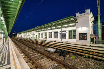 Fototapeta premium Old Austrian architecture in Summer