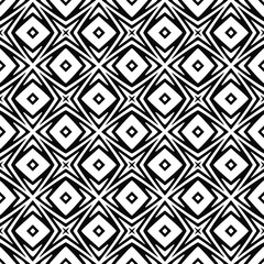 floral seamless pattern background.Geometric ornament for wallpapers and backgrounds. Black and white pattern.
