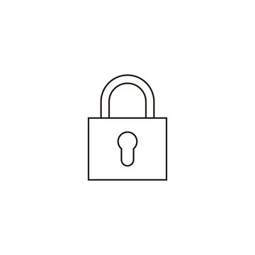 key icon, security icon symbol, padlock icon symbol