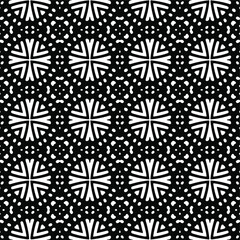 floral seamless pattern background.Geometric ornament for wallpapers and backgrounds. Black and white pattern.
