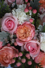 bouquet of pink roses
