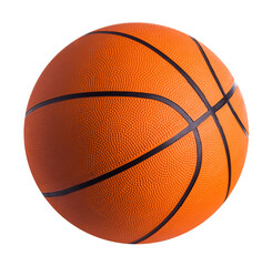 Orange basketball isolated on white background - 445416963