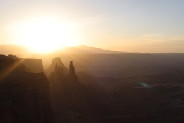 sunrise in the mountains