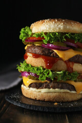 A double burger in low key