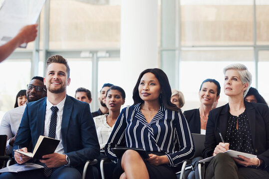 The speaker has their attention