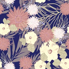 Fototapeten seamless floral pattern © Natalya