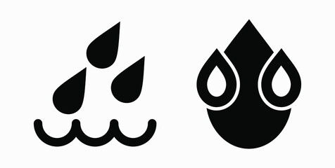 Blood Drop Icon isolated minimal single flat linear icon for application and info-graphic. Commercial line vector icon for websites and mobile minimalistic flat design.