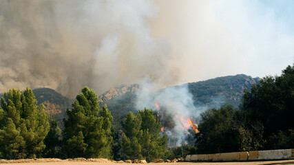 Saddleranch Fire Blaze California Wildfire Los Angeles
