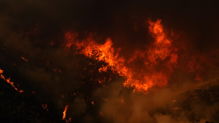 Saddleranch Fire Blaze California Wildfire Los Angeles
