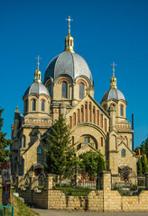 Fototapeta na wymiar Church of St. Michael the Archangel in Tovste, Ivano-Frankivsk region, Ukraine