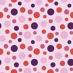 Colorful Abstract Polka Dot Seamless Pattern Background Print