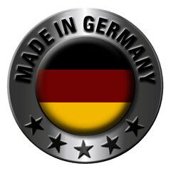 silver Button „made in Germany