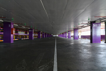 Empty parking lot