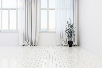 Interior of empty modern home