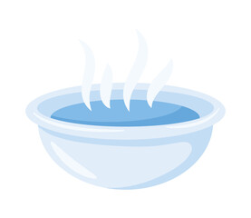 bowl with water hot