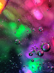 Abstract, colorfull, Close-up macro water and oil, wallpaper, background stock image