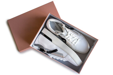 sneakers in box