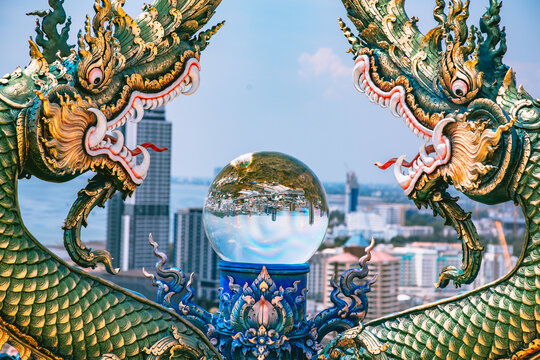 Wat Khao Phra Khru viewpoint in ChonBuri, Thailand