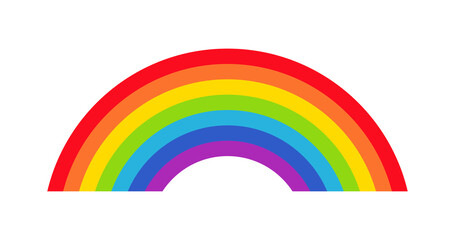 Vector illustration of rainbow icon