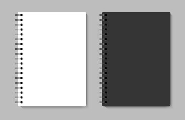Fototapeta Realistic notebook mock up for your image. Vector illustration. obraz