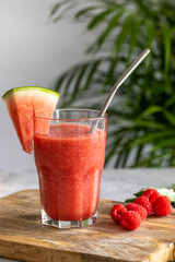 Smothie de Sandia y Frambuesa