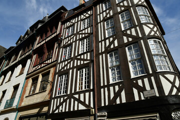 Rouen, France - september 9 2018 : house in the historical town