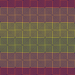 Seamless pattern created by many color lines set to square form
