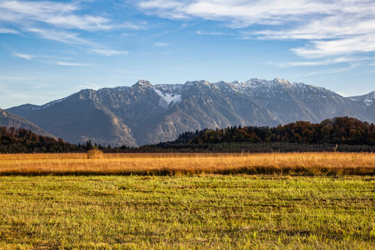 Mountains at Murnauer Moos, Garmisch-partenkirchen, Bavaria, Germany