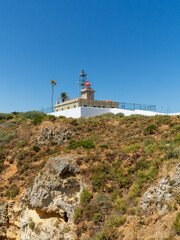 Fototapeta na wymiar Panoramic view, Ponta da Piedade near Lagos in Algarve, Portugal