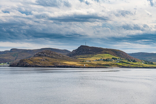 UK, Scotland, Ullapool, Clouds over bay in Scottish Highlands