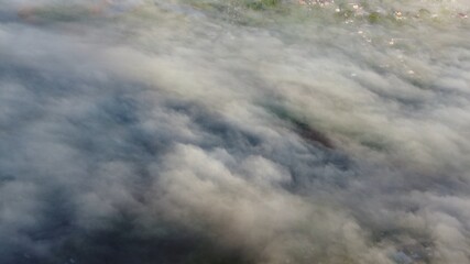 water and clouds