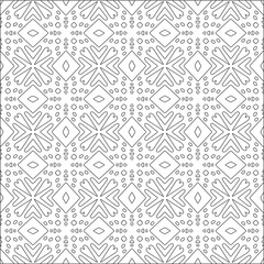 Vector pattern with symmetrical elements . Repeating geometric tiles from striped elements.