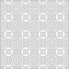 Vector pattern with symmetrical elements . Repeating geometric tiles from striped elements.