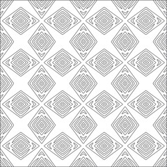 Vector pattern with symmetrical elements . Repeating geometric tiles from striped elements.