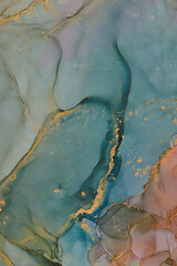 Alcohol ink art.Mixing liquid paints. Modern, abstract colorful background, wallpaper. Marble texture.Translucent colors