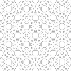 Vector geometric pattern. Repeating elements stylish background abstract ornament for wallpapers and backgrounds. Black and white pattern.