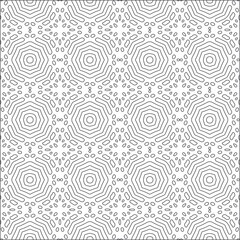 Vector geometric pattern. Repeating elements stylish background abstract ornament for wallpapers and backgrounds. Black and white pattern.