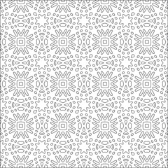Vector geometric pattern. Repeating elements stylish background abstract ornament for wallpapers and backgrounds. Black and white pattern.