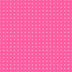 White and pink Polka Dot seamless pattern. Vector background.