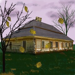 ranch in the fall