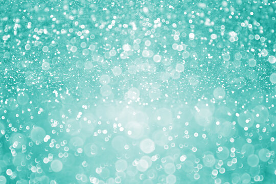 Teal and turquoise aqua glitter sparkle background
