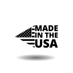 Made in the U.S.A. with shadow