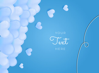 Valentine card backgrounds. Vector illustration.