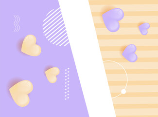 2022 Happy New Year illustration with love heart and greeting card on dark background. Holiday design for flyer, greeting card, banner, celebration poster, party invitation or calendar.
