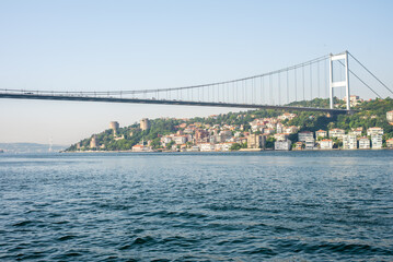 Istanbul - Turkey - 07.16.2021: Bosphorus Bridge