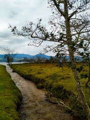 river in the lake La Cocha, Nariño - Colombia