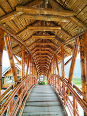 Bridge in the lake La Cocha, Nariño - Colombia