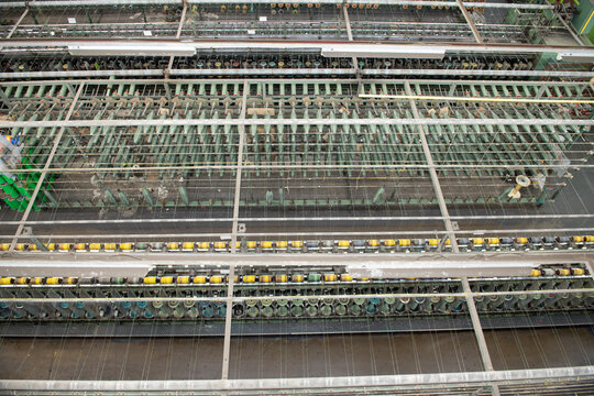 Production Of Nylon Thread In A Factory